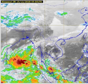 กรมอุตุฯ เผย ทั่วไทยอุณหภูมิลดอีก 1-2 องศา  ภาคใต้มีฝนตกหนักบางพื้นที่