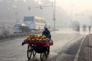 เมืองนิวเดลีที่อินเดียถูกปกคลุมไปด้วยมลพิษ