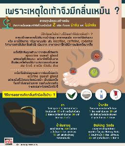 เพราะเหตุใดเท้าจึงมีกลิ่นเหม็น ?