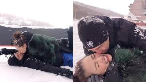ลูกคนที่ 3 ต้องมา "ลีเดีย - แมทธิว" โชว์กอดจูบกลิ้งเกลือกกลางหิมะ