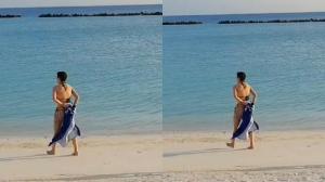 "เต้ย - โอปอล์" ยังต้องหลีก "อ้อม สุนิสา" พาตะลึงใส่บิกินีลงเล่นน้ำที่มัลดีฟส์