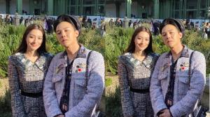 "มิว" ลืม "ไฮโซเซนต์" ชั่วขณะขอกระทบไหล่ "จี ดรากอน"งานแฟชันวีค
