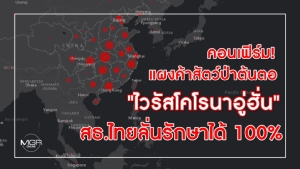 คอนเฟิร์ม! แผงค้าสัตว์ป่าต้นตอ "ไวรัสโคโรนาอู่ฮั่น" สธ.ไทยลั่นรักษาได้ 100%