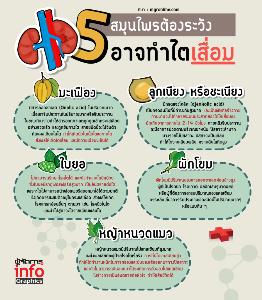 5 สมุนไพรต้องระวัง อาจทำไตเสื่อม