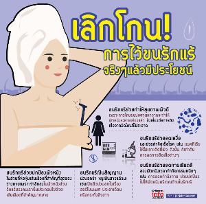 เลิกโกน! การไว้ขนรักแร้ จริงๆแล้วมีประโยชน์