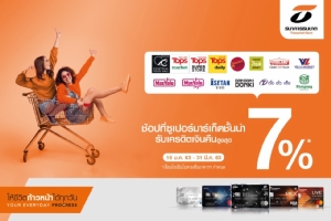 ธนชาตอัดโปรฯ รับเครดิตเงินคืนสูงสุด 7%