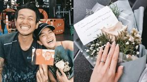 เผยเบื้องหลังการ์ดขอแต่งงานของ "ตูน - ก้อย" ทั้งหวานทั้งฮา