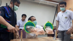 ม.รังสิต-รพ.รามาฯ ผุดนวัตกรรมป้องกันไวรัส COVID-19 เพื่อบุคลากรทางการแพทย์