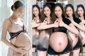แม่จัดเต็มก่อนคลอด “เนย โชติกา” เปิดท้องขยับความซี้ด