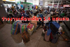 พิษโควิด-19 เดือนเดียว คนไทยว่างงาน 1.4 แสน หลังสภานายจ้างประเมินตกงาน 6.5 ล้าน