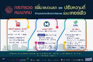 กระทรวงคมนาคมสั่งเพิ่มขบวนและปรับความถี่การเดินรถ ช่วงชั่วโมงเร่งด่วนก่อนเคอร์ฟิว