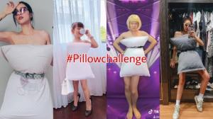 หวิวเบาๆเมื่อดาราแห่เอาหมอนมาปิดร่างตามเทรนด์ “Pillowchallenge”