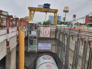 รฟม.-ITD เดินเครื่องหัวเจาะอุโมงค์รถไฟฟ้าสีส้ม ตัวที่ 4 ยันแผนเปิดปี67