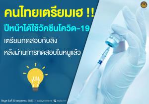 วัคซีน mRNA เตรียมทดลองกับลิง คนไทยเตรียมเฮ ปีหน้าได้ใช้วัคซีนโควิด-19