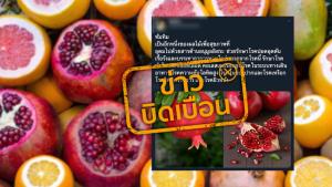 ข่าวบิดเบือน! ทับทิมช่วยรักษาโรคปอดอุดตันเรื้อรัง และบรรเทาอาการหายใจลำบาก