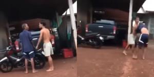 คลิปลูกทรพีคลั่ง ทำร้ายร่างกายพ่อประจำ คาดมาจากพิษสุราหรือยาเสพติด