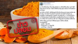 ข่าวปลอม! ขมิ้นชันช่วยรักษาโรคฟันผุ