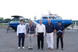 ทดสอบท่าเทียบเรือโครงการริเวอร์เดล  วอเตอร์ฟร้อนท์ แอนด์ มารีน่า