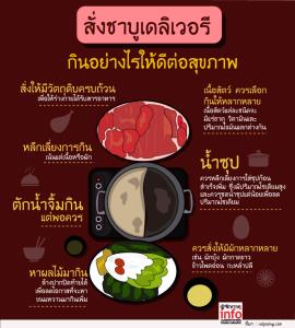 สั่งชาบูเดลิเวอรี กินอย่างไรให้ดีต่อสุขภาพ