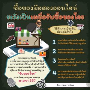 ซื้อของมือสองออนไลน์ ระวังเป็นเหยื่อรับซื้อของโจร