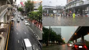 ฝั่งธนอ่วม! ฝนกระหน่ำตั้งแต่เช้ามืด ถนนบรมฯ-ถนนเพชรเกษม-หน้าเดอะมอลล์บางแค น้ำท่วมขัง การจราจรล่าช้า