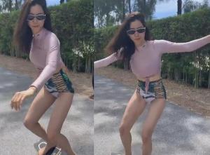 เซ็กซี่โคตร!! ส่องชุดเล่นสเก็ตบอร์ด ของ "ไอซ์  อภิษฎา"