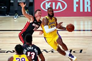 "เลอบรอน" เฉียด "ทริปเปิล-ดับเบิล" ลบอาถรรพ์พ่าย 7 เกมรวดเปิดซีรีส์ชิง NBA