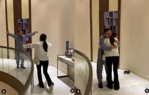 “อุ๊งอิ๊ง” โพสต์คลิปโผกอด “พ่อแม้ว” หลังไม่เจอนาน 9 เดือน