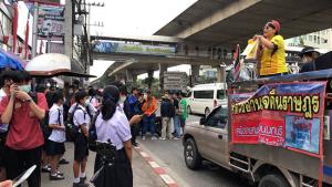กลุ่มปลดแอกเมืองนนท์ ขู่ยกระดับชุมนุมยึดสถานที่สำคัญ ย้ำจุดยืน “ลุงตู่” ต้องลาออก