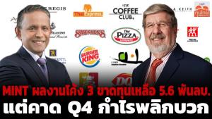 MINT ผลงานโค้ง 3 ขาดทุนเหลือ 5.6 พันล้านบาท แต่คาด Q4 กำไรพลิกบวก