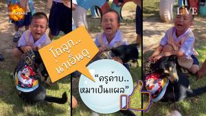 [คลิป] โถลูก..น่าเอ็นดู “ครูค้าบ..หมาเป็นแผล”
