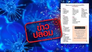 ข่าวปลอม! อาการเตือนโควิด-19 สรุปจากสธ.