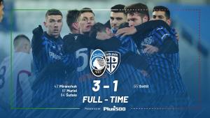 "อตาลันตา" กระทุ้ง 2 ลูกแค่ 3 นาที น็อก "กายารี" 3-1 ฉลุย 8 ทีมโคปปาฯ