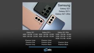 Samsung เปิดราคา Galaxy S21 เริ่มต้น 27,900 ราคา 45,900