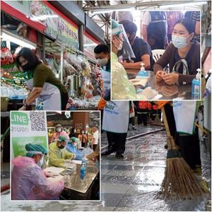 ตลาดนัมเบอร์วันราม 2 ยังคุมเข้มร้านค้า ป้องกันโควิด ใช้มาตรการสูงสุด พักการค้า 14 วัน ยกเลิกสัญญาเช่า
