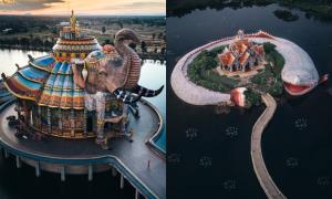 ชาวเน็ตญี่ปุ่นตะลึงวัดไทย สไตล์เหมือนสวนสนุก