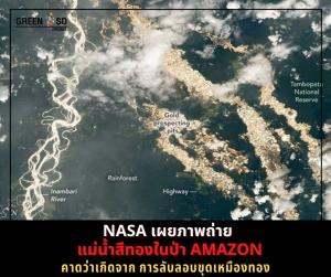 ตะลึง!! พบแม่น้ำอะแมซอนในเปรู สีทองอร่าม