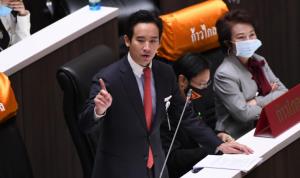 “พิธา” แจงไม่ลงคะแนน “ธรรมนัส” ชี้เครื่องผิดพลาด ลั่น “มองตาผม ยืนยันว่าผมกดไม่ไว้วางใจ”