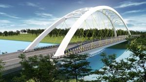 ทล.เปิดแบบ “สะพานโค้งคันธนู” ข้ามเจ้าพระยา จ.สิงห์บุรี ก่อสร้าง ทล.311 แยกศาลหลักเมือง