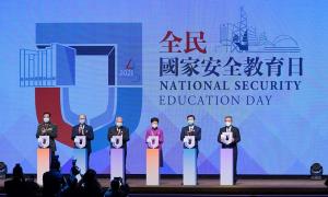 บรรยากาศงานวันการศึกษาความมั่นคงแห่งชาติ (National Security Education Day) ประจำปีของจีน เมื่อวันที่ 15 เม.ย.
