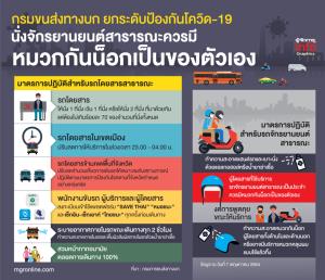 กรมขนส่งทางบก ยกระดับป้องกันโควิด-19