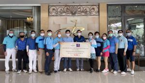 ชมรมกอล์ฟ ปปร.23-ทิพยประกันภัย ร่วมบริจาคเงินต้านภัยโควิด-19