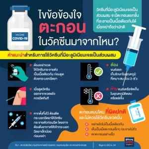 ไขข้อข้องใจตะกอนในวัคซีน มาจากไหน?