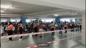 สธ.นนทบุรีแจงจุดฉีดวัคซีนเดอะมอลล์ งามวงศ์วาน ฉีดตามนัดหมาย พร้อมจัดระยะห่าง ยันไม่มีวอล์กอิน