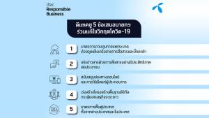 ดีแทคร่วมยื่น 5 ข้อเสนอนายกฯ หลังร่วมประชุมสภาหอการค้าแห่งประเทศไทยแก้วิกฤตโควิด-19