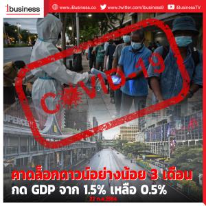 คาดล็อกดาวน์อย่างน้อย 3 เดือน กด GDP จาก 1.5% เหลือ 0.5%