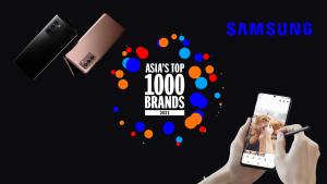 Samsung คว้าแบรนด์ดีที่สุดในเอเชียต่อเนื่องปีที่ 10 จาก 'Asia’s Top 1000 Brands 2021'