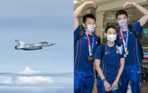 กลับบ้านแบบเท่ๆ !!! ไต้หวันส่งเครื่องบินรบรับฮีโร่โอลิมปิก