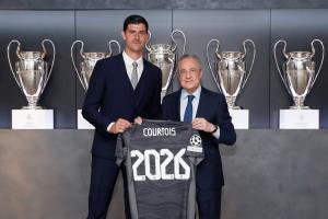 "กูร์ตัวส์" จรดปากกาต่อสัญญาระยะยาวกับ "มาดริด" ถึงปี 2026