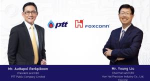 ปตท.ผนึกฟ็อกซ์คอนน์ตั้ง รง.ผลิตรถอีวี ทุ่ม 1-2 พันล้านดอลล์ดันไทยเป็นฮับอาเซียน